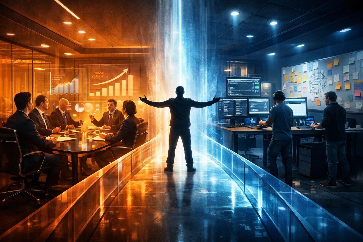 Business and engineering teams speaking different languages