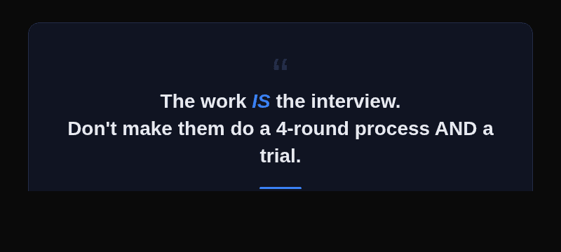 The work IS the interview